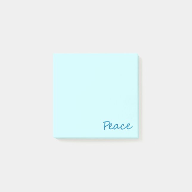 Frieden Post-it Klebezettel (Vorderseite)