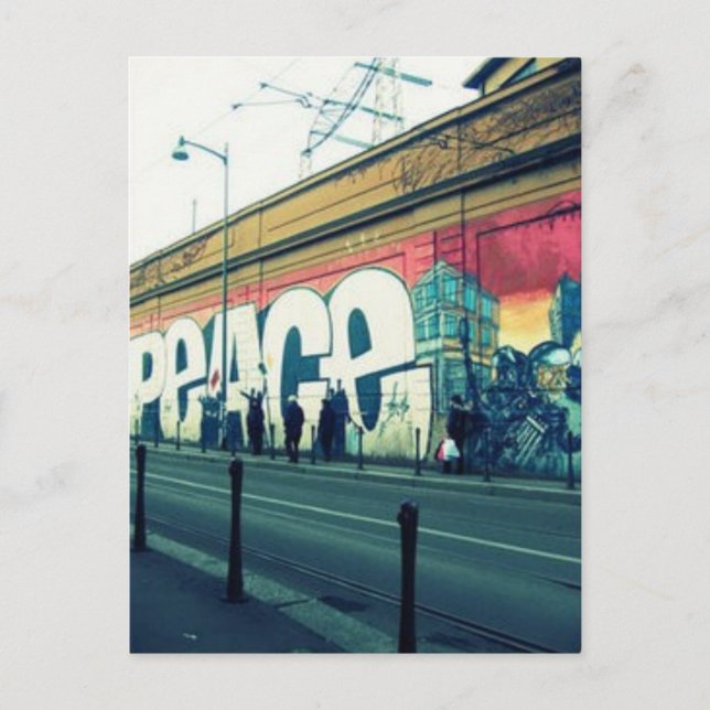 Frieden Postkarte (Vorderseite)