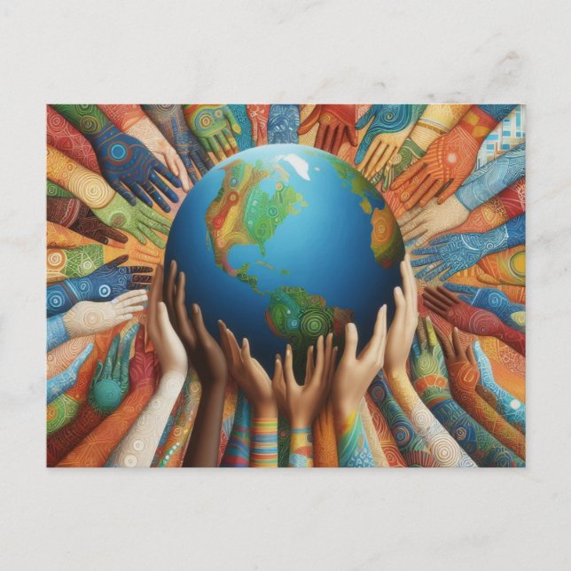 Frieden Postkarte (Vorderseite)