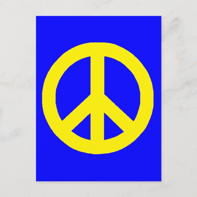 Frieden Postkarte (Vorderseite)