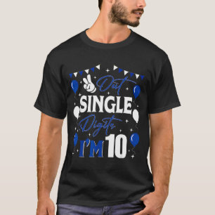 Frieden raus Einzelne Ziffern Ich bin 10 Jahre alt T-Shirt