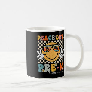Frieden raus Erste Klasse Hallo Sommer Letzter Sch Kaffeetasse
