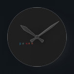 Frieden Runde Wanduhr<br><div class="desc">Mehrnutzung - Rug-Schlafzimmer- Bad-Küche-Business-mehr. -Genießen Sie! Matching Produkt ist in meinem Geschäft ! PAW ORIGINAL DESIGN'S (c) Stilvolle Design's. NEUE 2018 FABRIC'S & DESIGN'S !</div>
