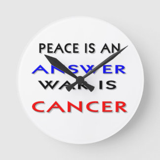 Frieden Runde Wanduhr