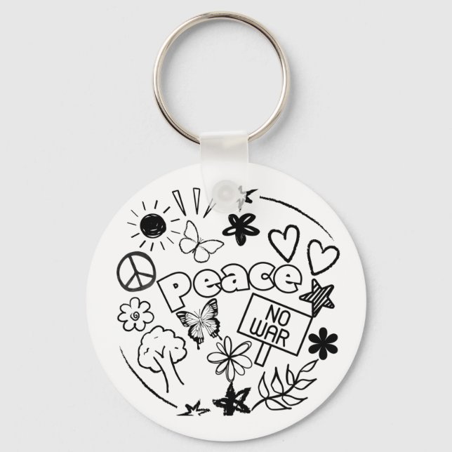 Frieden Schlüsselanhänger (Vorderseite)