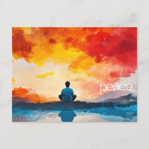 "Frieden" Schrift Postcard aus Isaiah 26:3. Postkarte