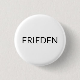 Frieden Schwarz Deutscher Frieden Moderne Button