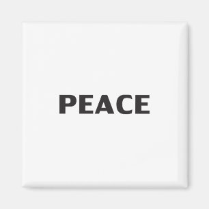 "Frieden" Schwarz-weiß Magnet