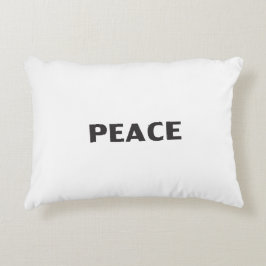 Frieden Schwarz-weiß minimalistisch modern Dekokissen