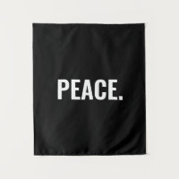 Frieden Schwarz-Weiß-Text minimalistisch Anti-Krie