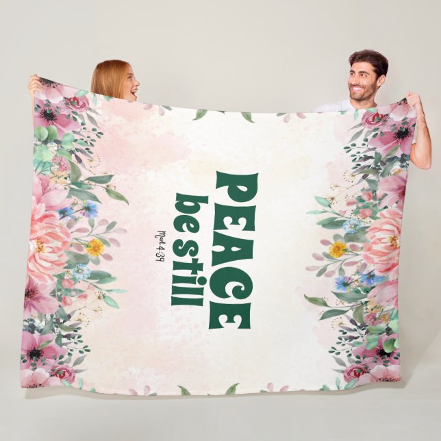 FRIEDEN SEI DA FLEECEDECKE (Beispiel)