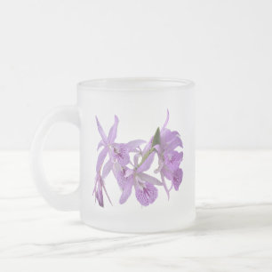 Frieden, sei noch immer blumige Orchideen-Tasse Mattglastasse