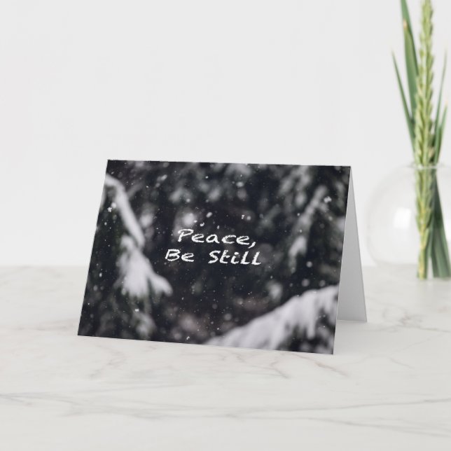 Frieden, sei still — feiertagskarte (Vorderseite)