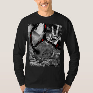 Frieden signieren Frieden schaffen Frieden Weiße T T-Shirt