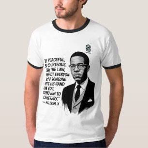 Frieden & Stärke – Inspirierendes Zitat von Malcol T-Shirt