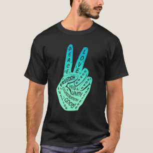 Frieden statt Krieg - Handzeichen 17 T-Shirt