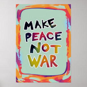 Frieden statt Krieg Poster