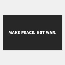 Frieden statt Krieg Schwarz-weiß minimalistische S