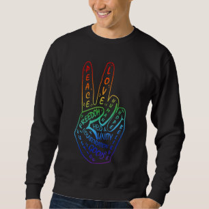 Frieden statt Krieg - Symbol 8 Sweatshirt