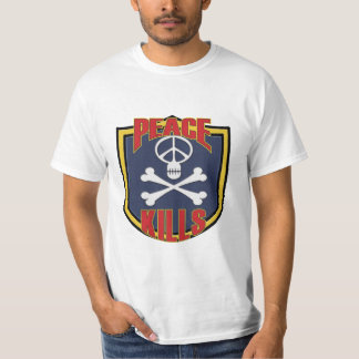 Frieden tötet Militärflecken T-Shirt