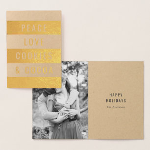 Frieden u. Kakao Folienkarte