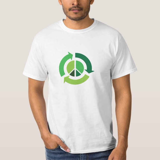 Frieden u. recyceln T - Shirt! T-Shirt (Vorderseite)