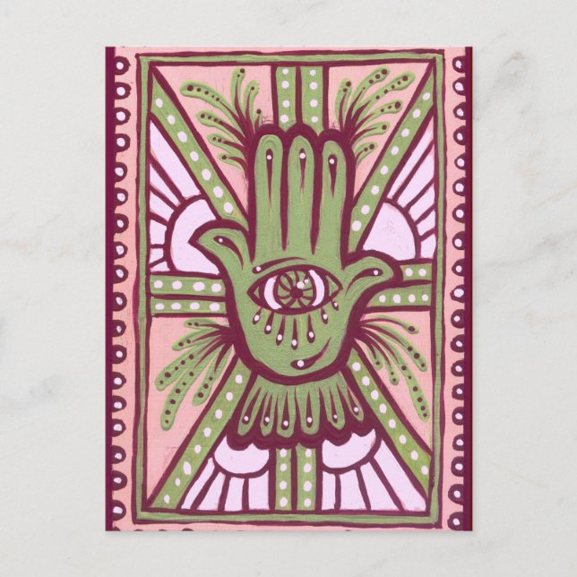 Frieden u. Zufriedenheit Postkarte (Vorderseite)