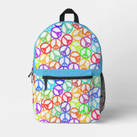 Frieden Überall Multicolor Groovy Peace Signs