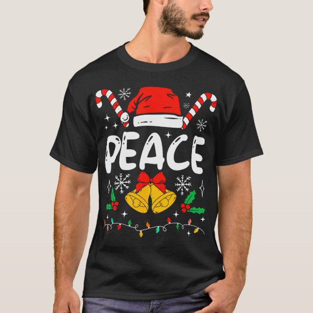 Frieden Übereinstimmung ich komme in Peace Paares  T-Shirt (Vorderseite)
