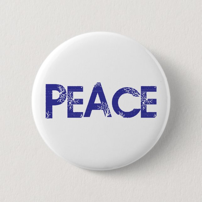 Frieden und Bäume Button (Vorderseite)