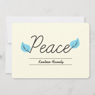 Frieden und Blätter