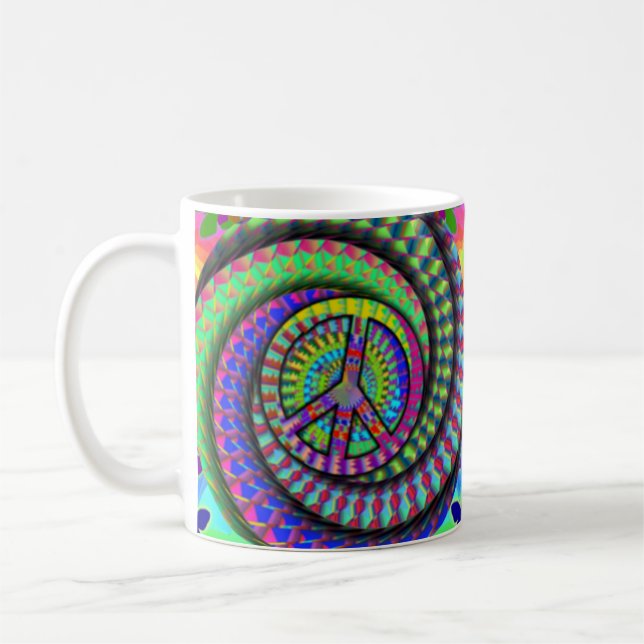 Frieden und Flutterby Kaffeetasse (Links)