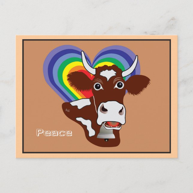 Frieden und Freiheit für alle Postkarte (Vorderseite)