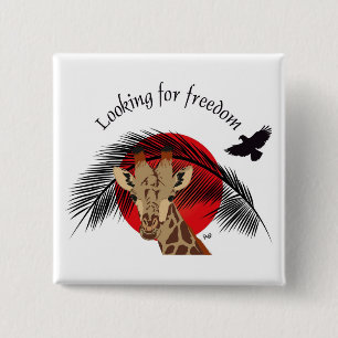 Frieden und Freiheit für alle Tasten Button