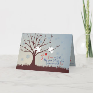 Frieden und Freude Feiertagskarte