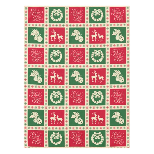 Frieden und Freude Tischdecke (Vorderseite)