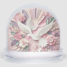 Frieden und Gnade – Taube und Kreuz Papercut Paste