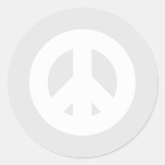 Frieden und guter Wille, ein moderner Minimalistis Runder Aufkleber
