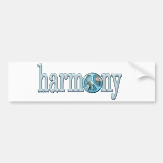 Frieden und Harmonie Autoaufkleber (Vorne)