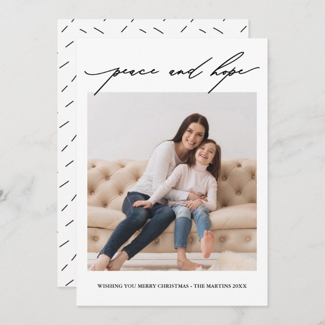 Frieden und Hoffnung Einladung (Vorne/Hinten)