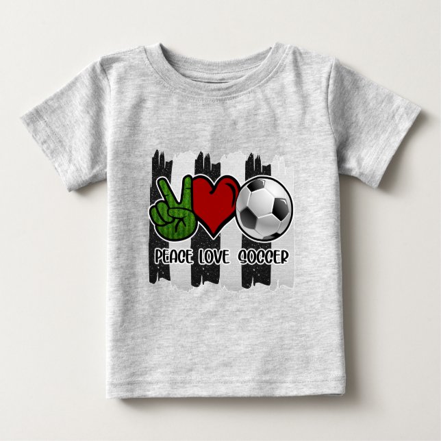 Frieden und Liebe Baby T-shirt (Vorderseite)