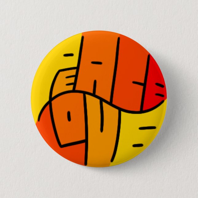 Frieden und Liebe Button (Vorderseite)