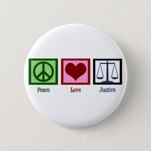 Frieden und Liebe Button