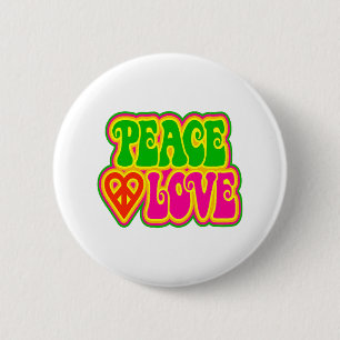 Frieden und Liebe Button