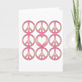 Frieden und Liebe Feiertagskarte