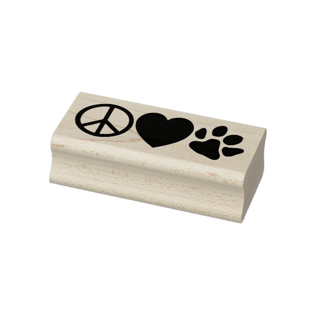Frieden und Liebe Gummistempel (Stempel)