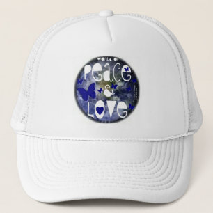 Frieden und Liebe - Hat Truckerkappe