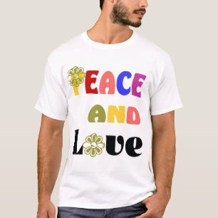 Frieden und Liebe Hippie Men T - Shirt