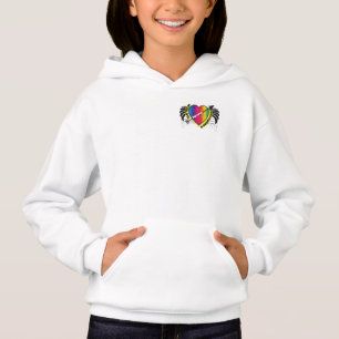 Frieden und Liebe Hoodie