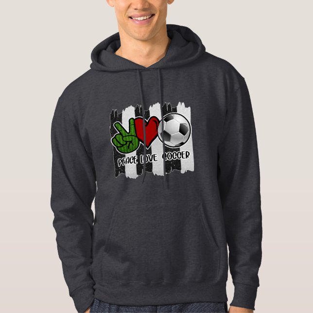 Frieden und Liebe Hoodie (Vorderseite)